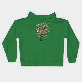 Tree with colorful leaves Kids Hoodie